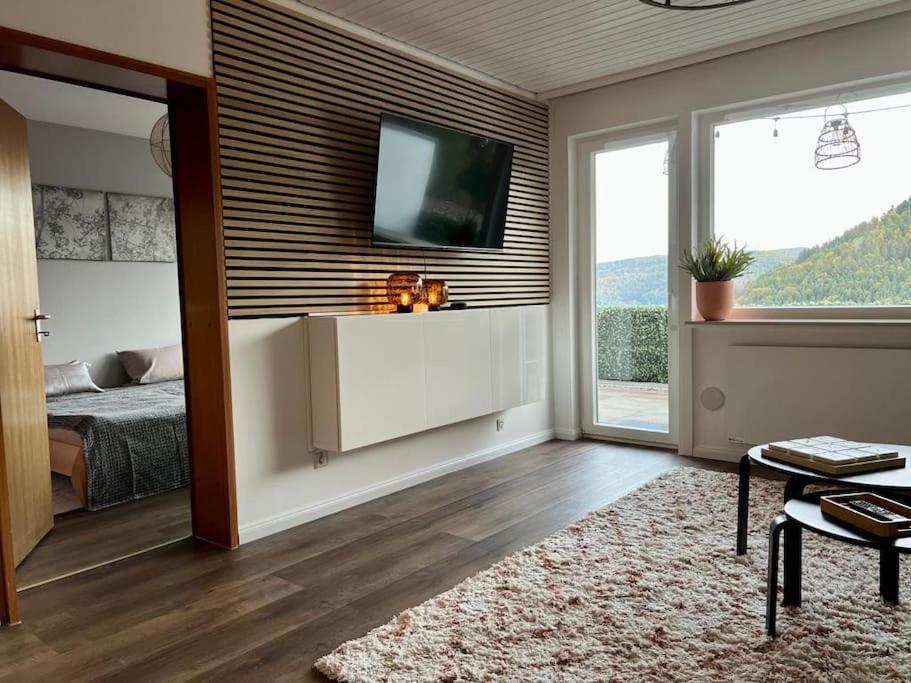 Apartament Wohnen Im Schwarzwald Mit Panoramablick Bad Herrenalb Zewnętrze zdjęcie