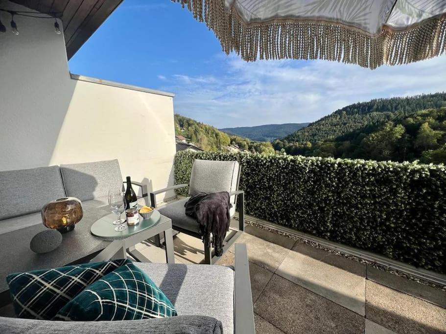 Apartament Wohnen Im Schwarzwald Mit Panoramablick Bad Herrenalb Zewnętrze zdjęcie